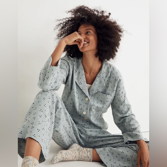 Madewell Other - Madewell Lightestspun Pajama Shirt in Night Stars Medium 100% Cotton